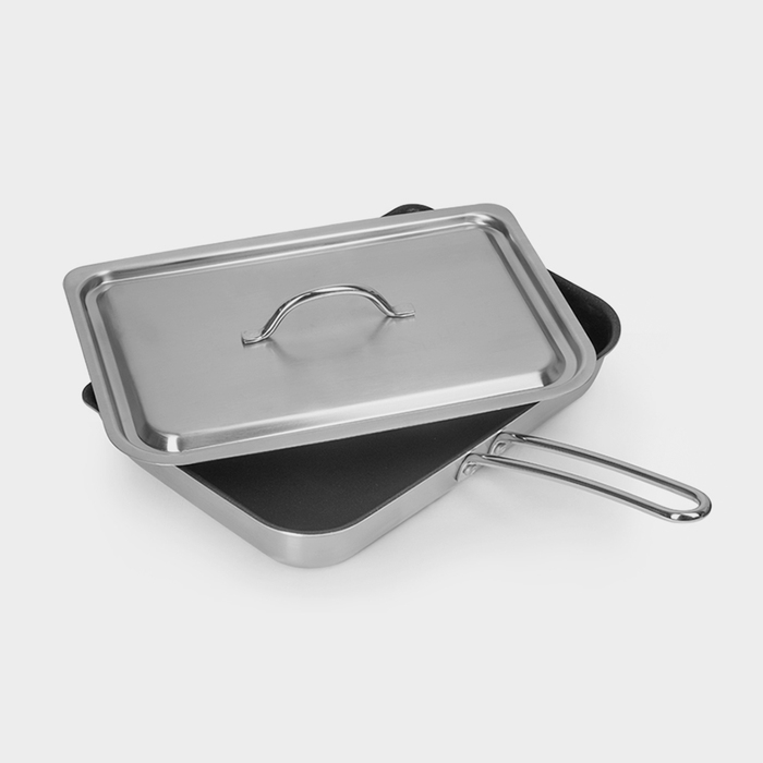 Сковорода для рыбы Luxstahl, 28×18,6×4,2 см, антипригарное покрытие, нержавеющая сталь, индукция Сковорода для рыбы Luxstahl, 28×18,6×4,2 см, антипригарное покрытие, нержавеющая сталь, индукция