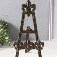 Подставка-держатель для книг чугун "Геральдическая лилия" 16х18х29 см