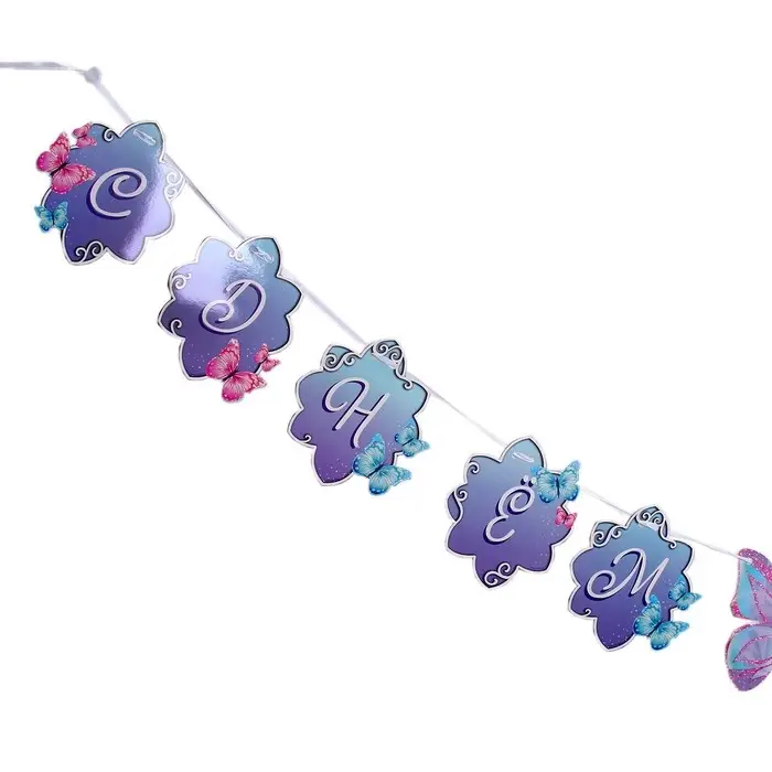 Гирлянда бумажная с лентой «С днём рождения» Гирлянда бумажная с лентой «С днём рождения»