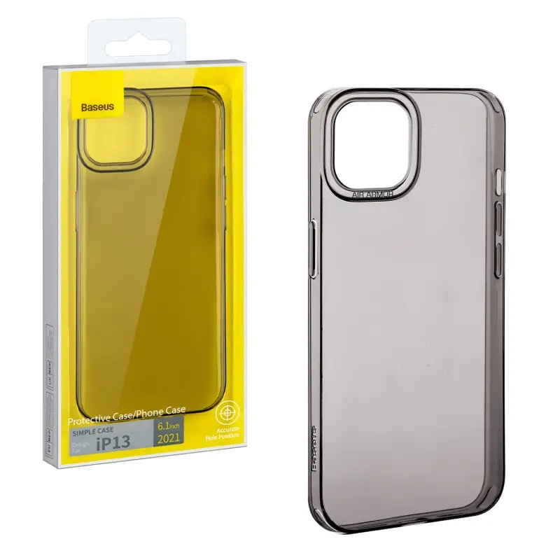 Чехол для iPhone 13 Baseus Simple Black ARAJ000301