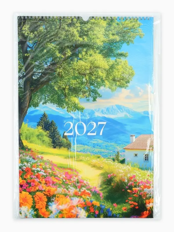 Календарь 2027 перекидной на ригеле А3 &laquo;Природа&raquo;
