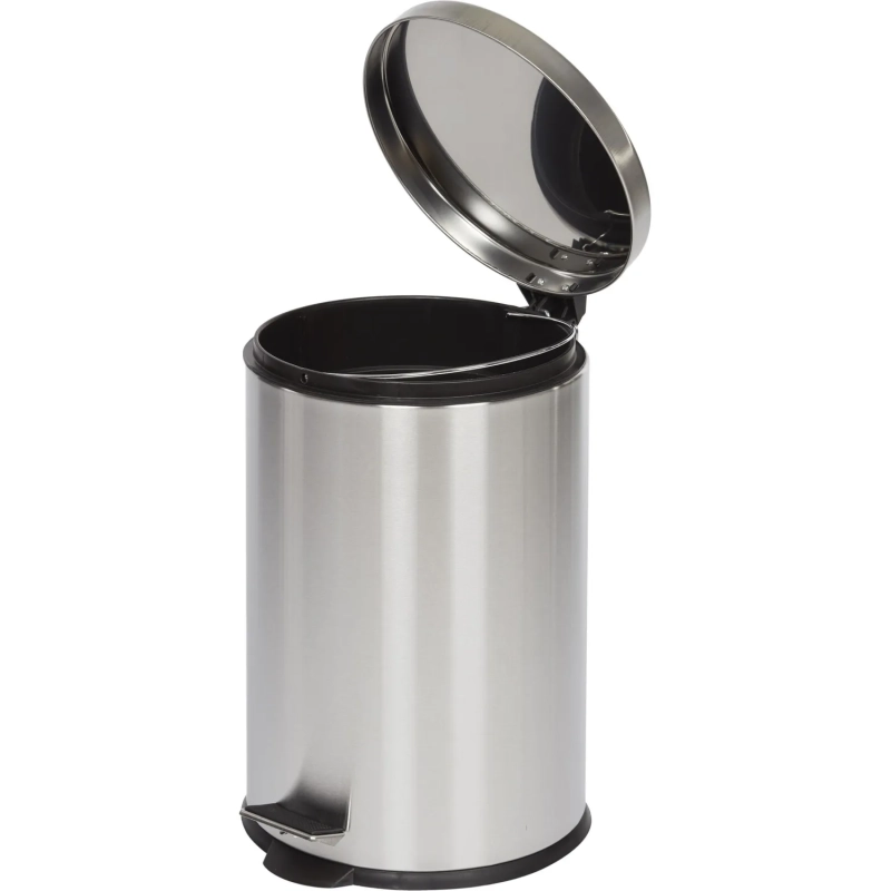 Ведро мусорное с педалью и доводчиком Luscan 20 л, матовое, нерж сталь