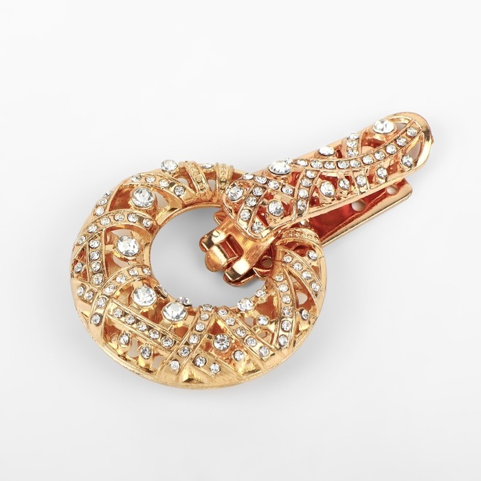 Декоративная застёжка, 7,5 × 4,5 см, цвет золотой Декоративная застёжка, 7,5 × 4,5 см, цвет золотой