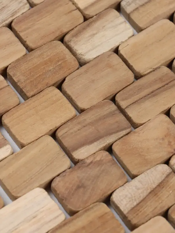 Коврик из тикового дерева, 40&times;30&times;0.7 см