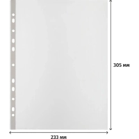 Файл-вкладыш А4 60мкм S Элементари с перф., 100 шт/уп