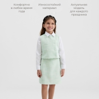 Жилетка для девочки, MINAKU :Party Dress, цвет зеленый, рост 158 см