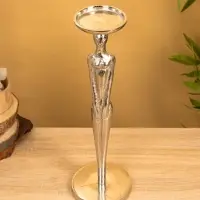 Подсвечник "Цивилизация" 13х13х 41 см, алюминий, цв. серебро Подсвечник "Цивилизация" 13х13х 41 см, алюминий, цв. серебро