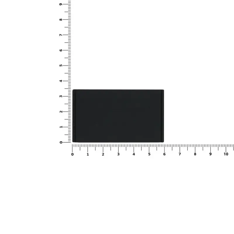 Лейбл из ПВХ Dzeta, M, черный