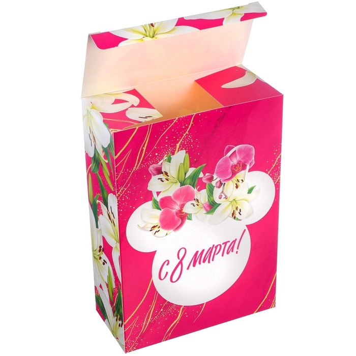 Подарочная коробка, складная «8 Марта»,16х23х7.5 см, Минни Маус Подарочная коробка, складная «8 Марта»,16х23х7.5 см, Минни Маус