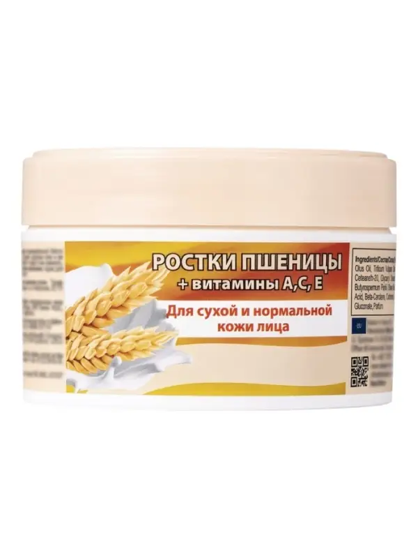 Крем для лица B.J.Bio Spa с ростками пшеницы + витамины А, С, Е, 200 мл