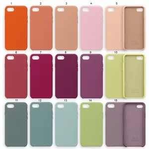 Чехол для iPhone SE (2020) Silicone Сase APL WS (с лого)