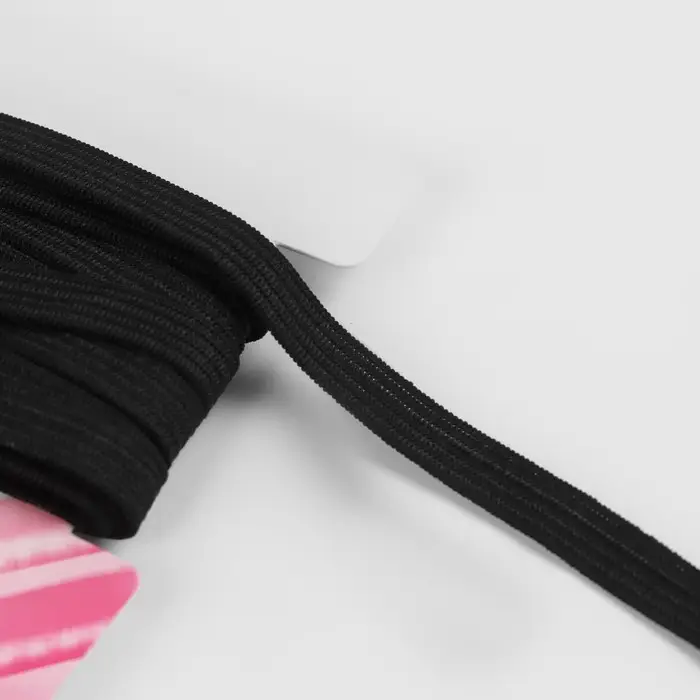 Резинка вязаная, 7 мм, 3.5±0.5 м, чёрная Резинка вязаная, 7 мм, 3.5±0.5 м, чёрная