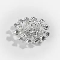 Пуговица декоративная, 22&times;20 мм, синяя