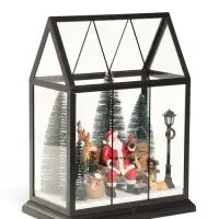 Фигурка светодиодная &laquo;Дед мороз отдыхает&raquo;, новогодняя, 3хАА, музыка, USB, 15&times;25.5&times;33.5 см