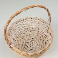 Набор корзин (ива), 36х36х13х36 см  30х30х11,5х31 см  25х25х10х26 см, 3 шт., выбеленные