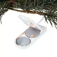 Декор настенный «Еловая ветвь с шишками», 70×27 см, 30LED, от батареек CR2032×2, свечение тёплое белое