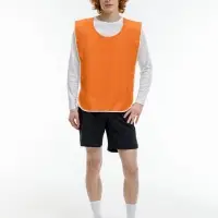Манишка Member, оранжевая с белым