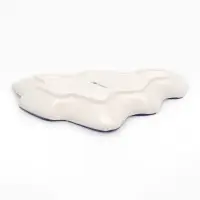 Тарелка Доляна &laquo;Новогодний узор&raquo;, 20.5&times;20.5&times;2 см, доломит, белая, синяя