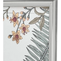 Рамка А4 21x30 см Комус/ATTACHE пластиковый багет 14мм серебристая