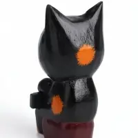 Сувенир &laquo;Кот с табличкой WELCOME&raquo;, 10&times;7&times;16 см, дерево, чёрно-рыжий
