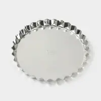 Форма для выпечки, d=20.6 см, h=2.1 см, малая, жесть, серебристая