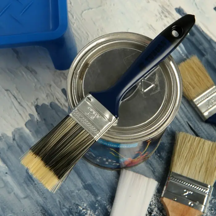 Кисть плоская ТУНДРА, искусственная щетина, пластиковая рукоятка, 1.5 Кисть плоская ТУНДРА, искусственная щетина, пластиковая рукоятка, 1.5", 38 мм