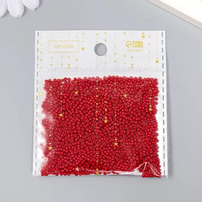 Бисер стекло 12/0  Бисер стекло 12/0 "Гранатовый" 15 гр