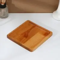 Тарелка Adelica &laquo;Классика&raquo;, 19&times;1.8 см, пропитана минеральным маслом, дерево, берёза