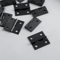 Петля для шкатулки металл с прямыми углами черная набор 10 шт 2,5х2,5 см Петля для шкатулки металл с прямыми углами черная набор 10 шт 2,5х2,5 см