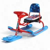 Снегокат «Трансформер», со спинкой, красный, синий, ТС4-1/ТР Snow Cat