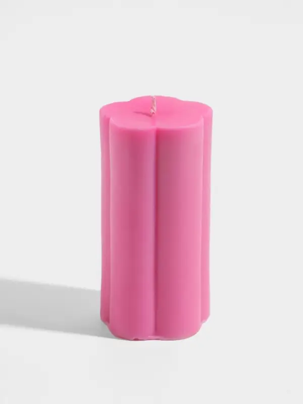 Свеча &laquo;Цветок&raquo;, 6&times;6&times;12 см, соевый воск, МИКС