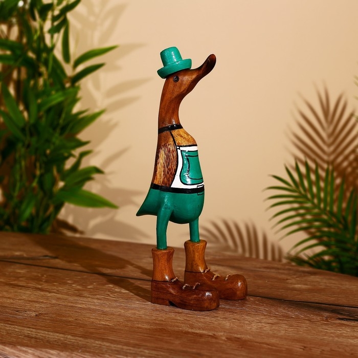 Сувенир Сувенир "Утка в комбинезоне" дерево 27 см