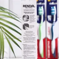 Зубная щётка Rendall Classic, жёсткая, 1 шт. МИКС