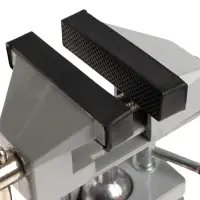 Мини-тиски алюминиевые ТУНДРА, усиленное крепление на присоске, поворотный шарнир, 75 мм