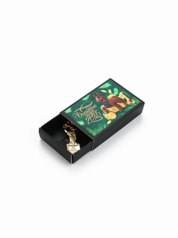 Ложка-загребушка в коробке "Богатого года", 4 х 1 см