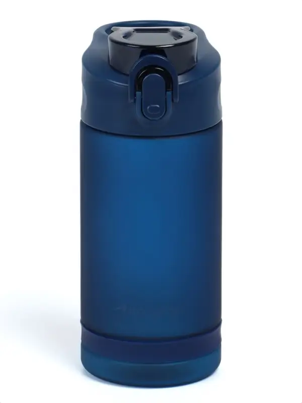 Бутылка для воды onlytop, 550 мл, тритан, с трубочкой, с поильником, синяя