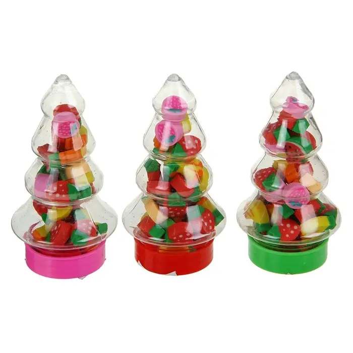 Набор ластиков фигурных, Calligrata &laquo;Елочка&raquo;, 30 штук, ассорти