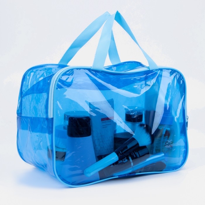 Косметичка на молнии, цвет голубой Косметичка на молнии, цвет голубой