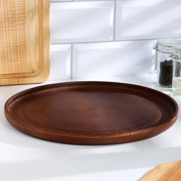 Блюдо для пиццы &laquo;Гладь&lrm;&lrm;&raquo;, 28&times;2.5 см, красная глина