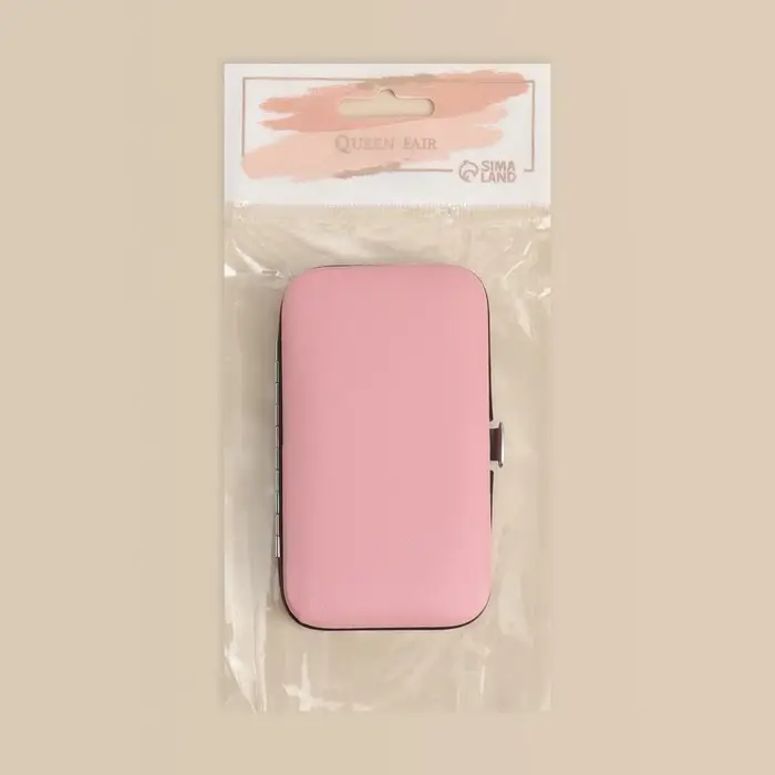 Набор маникюрный, 6 предметов, в футляре, МИКС