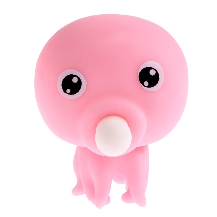 Мялка «Осьминог» надувает шарик Мялка «Осьминог» надувает шарик