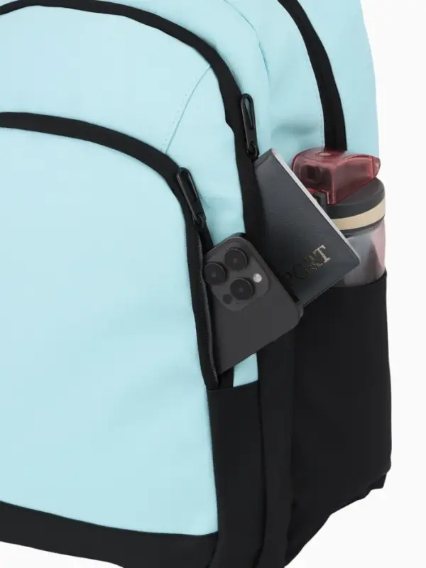 Рюкзак, водонепроницаемое дно, 2 отделения, 3 кармана, 31&times;14.5&times;45 см, голубой