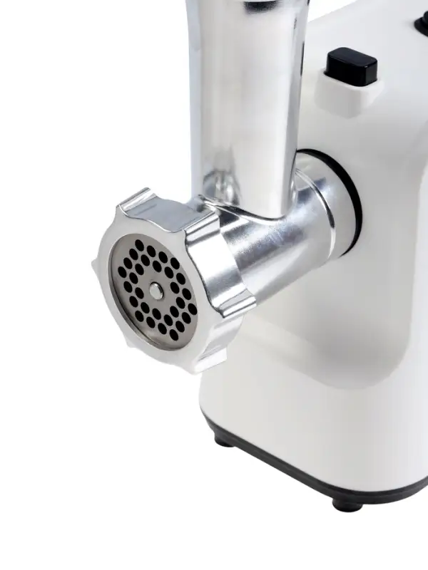 Мясорубка HomeStar STM-2039, 2000 Вт, 1.5 кг/мин, 2 диска, реверс, белая