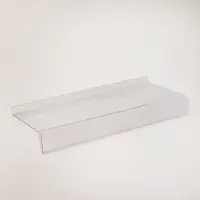 Полка для экономпанелей, для обуви, с ценникодержателем, 24.5&times;11.5 см, оргстекло, 3 мм