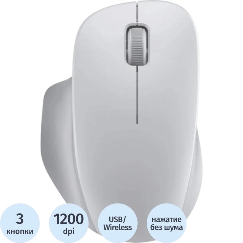 Мышь компьютерная Xiaomi Wireless Mouse Comfort Edition (белая) BHR9354GL