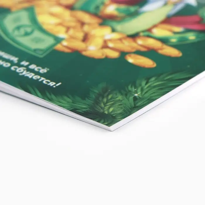 Блокнот А6, 16 листов, список &laquo;Список новогодних желаний&raquo;