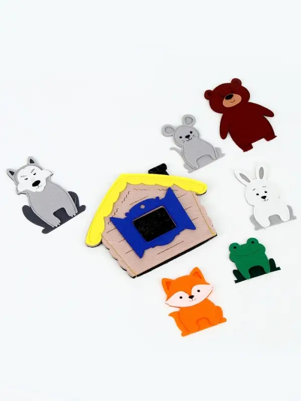 Настольный театр &laquo;Набор 5 в 1: Колобок, Репка, Курочка Ряба, Теремок, Маша и медведь&raquo;