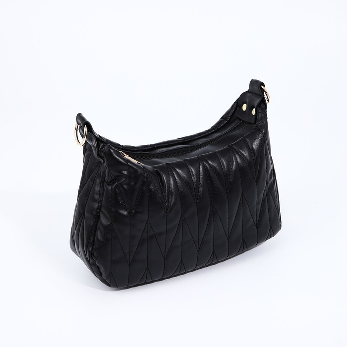 Сумка кросс-боди на молнии, цвет чёрный Сумка кросс-боди на молнии, цвет чёрный