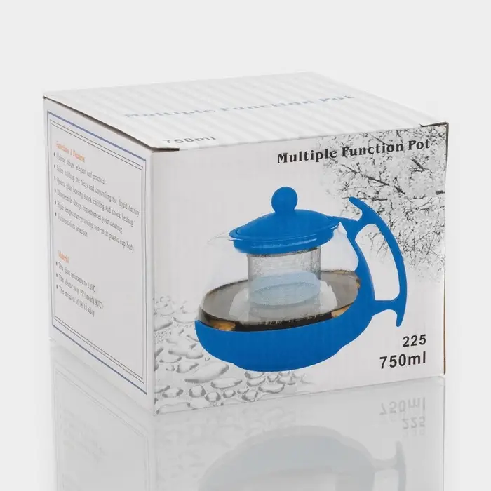 Заварочный чайник &laquo;Фантазия&raquo;, 750 мл, с металлическим ситом, стекло, МИКС