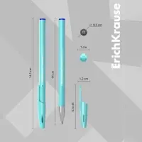 Ручка гелевая ErichKrause R-301 Gel Stick Pastel узел 0.5 мм, чернила синие, длина непрерывной линии 600 м